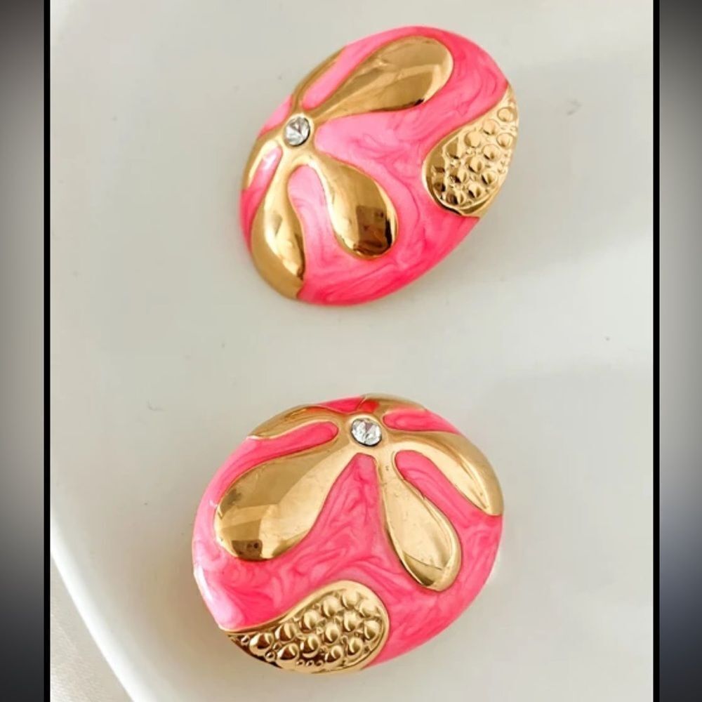 Bohemian pink earrings M173